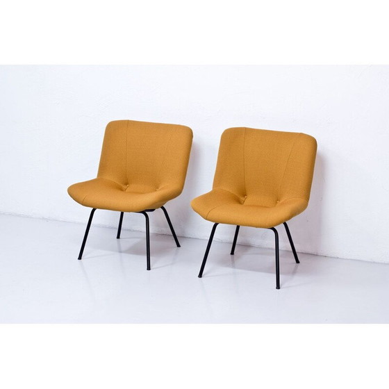 Image 1 of Paar vintage lehto fauteuils van Carl Gustaf Hiort, 1950