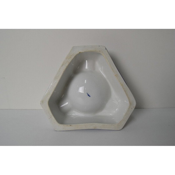 Image 1 of Art Deco vintage porseleinen reclame asbak van Püschner Bitter, jaren 1920