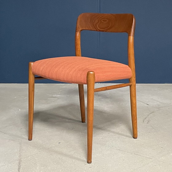 Image 1 of Vintage Eetkamerstoelen- Niels Otto Møller – Model 75 – Jaren 60