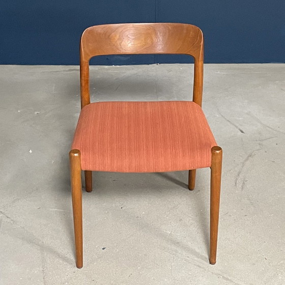 Image 1 of Vintage Eetkamerstoelen- Niels Otto Møller – Model 75 – Jaren 60