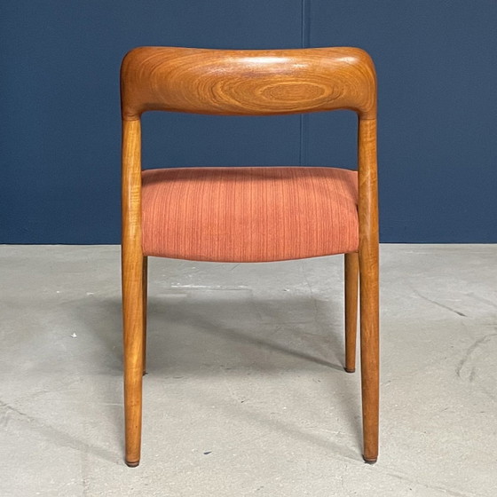 Image 1 of Vintage Eetkamerstoelen- Niels Otto Møller – Model 75 – Jaren 60