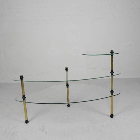 Image 1 of Vintage etagere met 3 glasplaten,