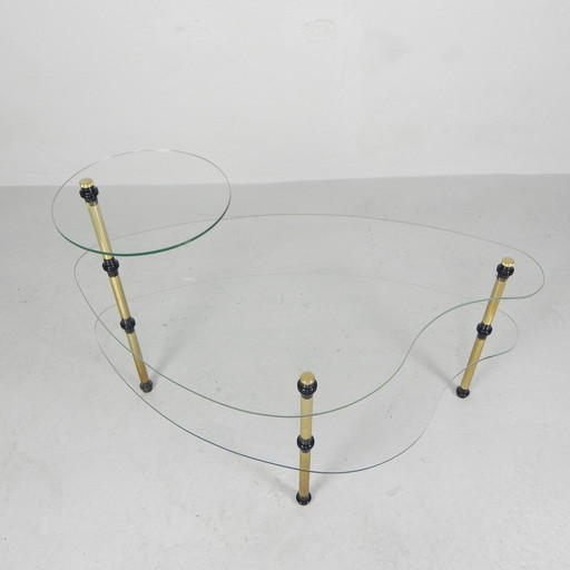 Vintage etagere met 3 glasplaten,