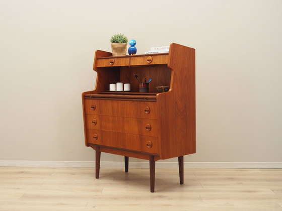 Image 1 of Teakhouten secretaire, Deens ontwerp, 1970S, Productie: Denemarken