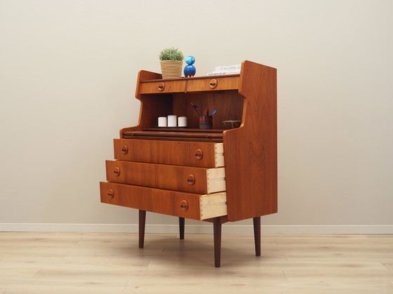 Image 1 of Teakhouten secretaire, Deens ontwerp, 1970S, Productie: Denemarken