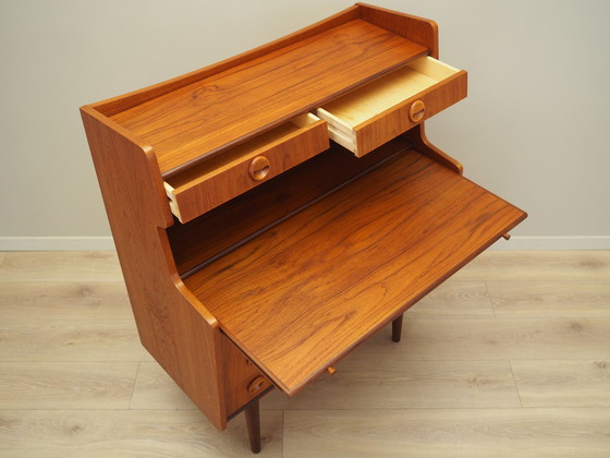 Image 1 of Teakhouten secretaire, Deens ontwerp, 1970S, Productie: Denemarken