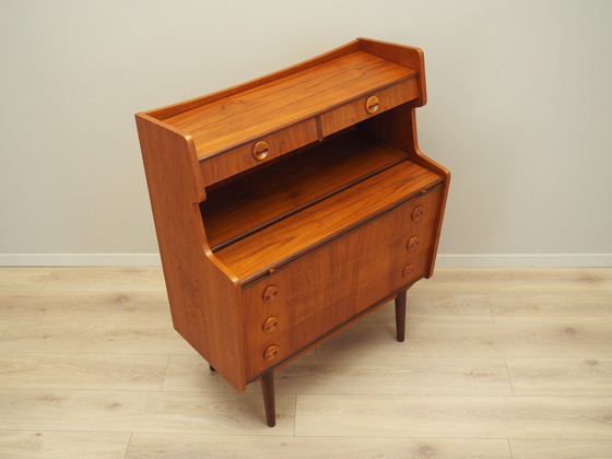 Image 1 of Teakhouten secretaire, Deens ontwerp, 1970S, Productie: Denemarken