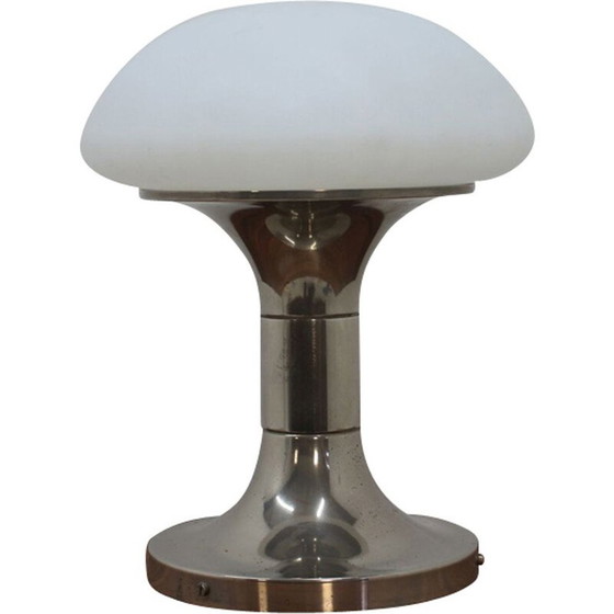Image 1 of Vintage lamp van glas en metaal, Duitsland 1980