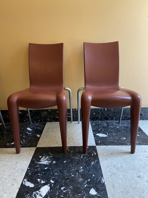 2x Vitra Louis 20 stoel door Philippe Starck