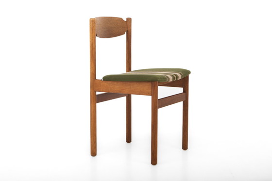 Image 1 of Set van 6 vintage eetkamerstoelen in eiken