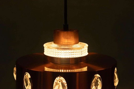 Image 1 of Space age hanglamp Deens design, glass Scandinavian design