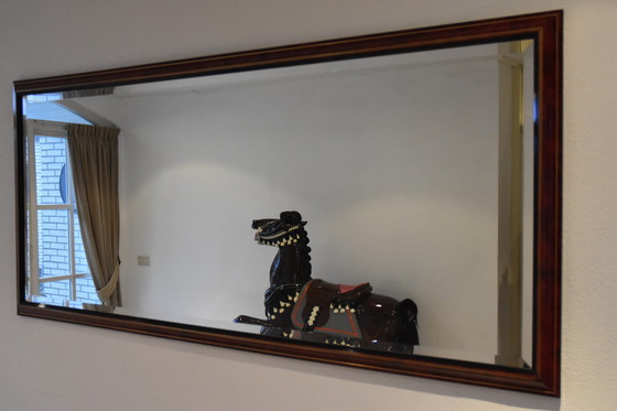 Image 1 of 2 Grote Spiegels Met Facet Glas En Gouden Details