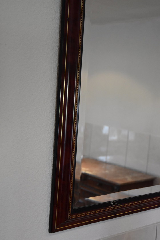 Image 1 of 2 Grote Spiegels Met Facet Glas En Gouden Details