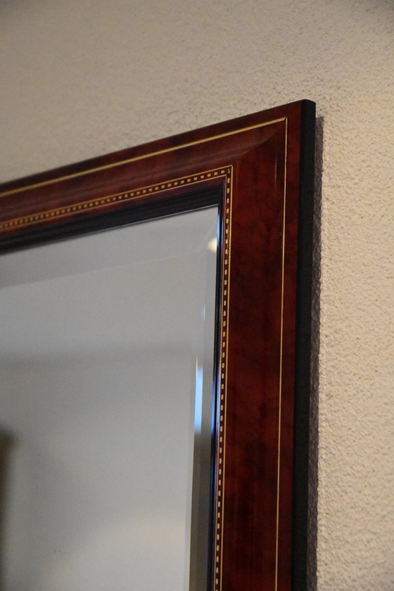 Image 1 of 2 Grote Spiegels Met Facet Glas En Gouden Details