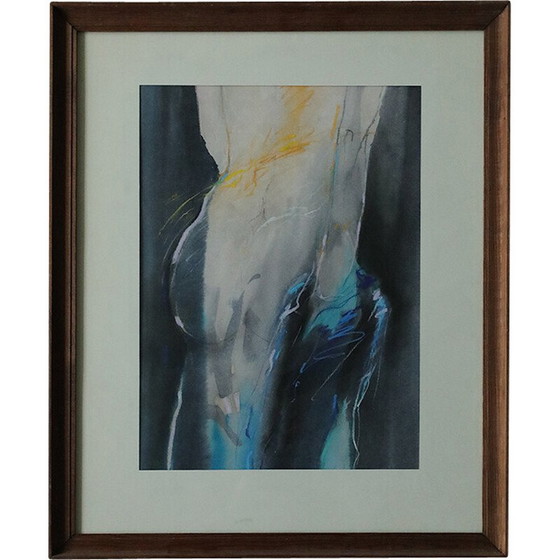 Image 1 of Vintage "Aquarel" schilderij door Antoni Karwowski, 1992