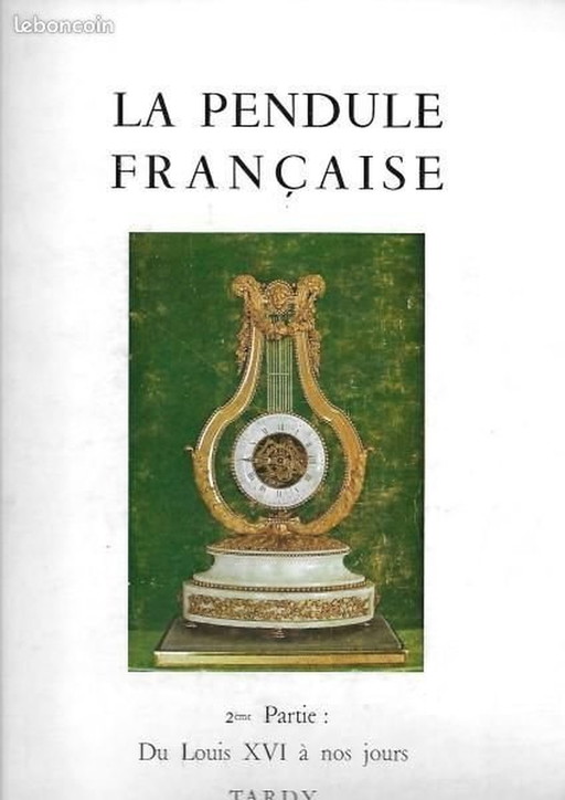 Boek La Pendule Française Louis Xvi