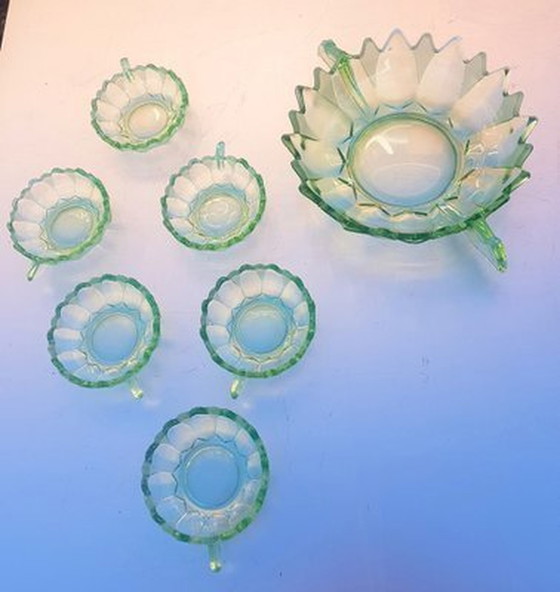 Image 1 of Art Deco Schaaltjes Voor Salade En Dessert, 1920S, Set Van 7