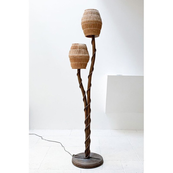 Image 1 of Vintage houten vloerlamp, 1960