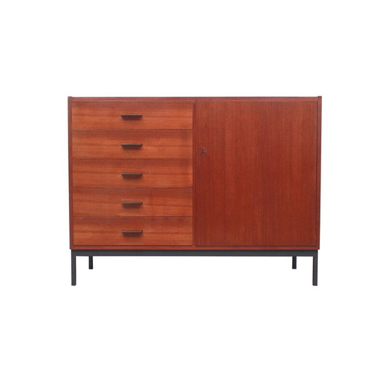 Image 1 of Vintage dressoir van teakhout en metaal, 1960