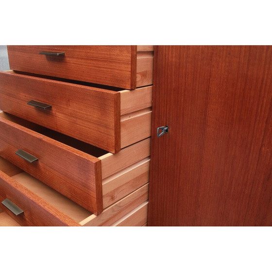 Image 1 of Vintage dressoir van teakhout en metaal, 1960