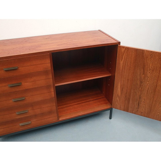 Image 1 of Vintage dressoir van teakhout en metaal, 1960