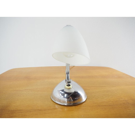 Image 1 of Vintage chromen art deco lamp, Tsjecho-Slowakije 1930