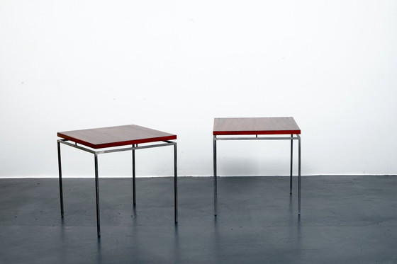Image 1 of Vintage architect bijzettafels van Knud Joos voor Jason Møbler, 1950, set van 2