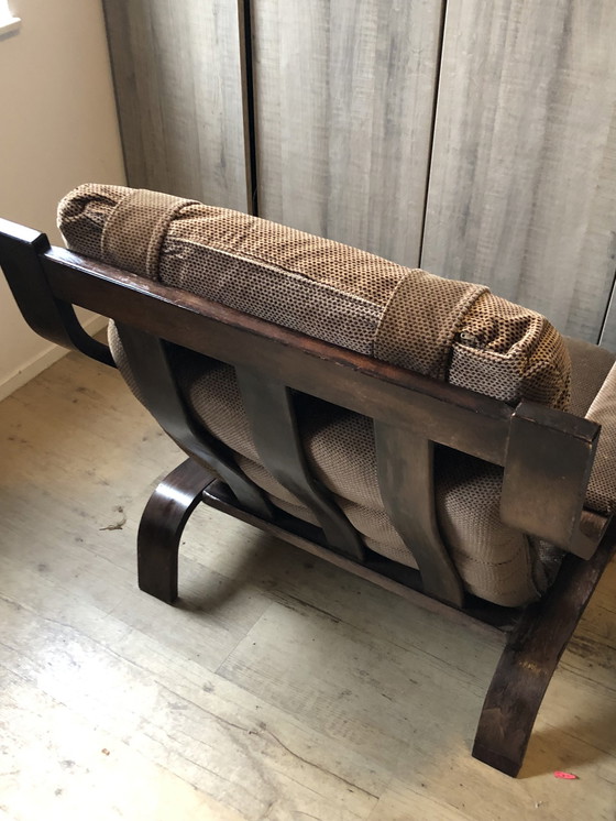 Image 1 of Vintage Fauteuil Design - Jaren 70 - Coja Style - Fluweelrib