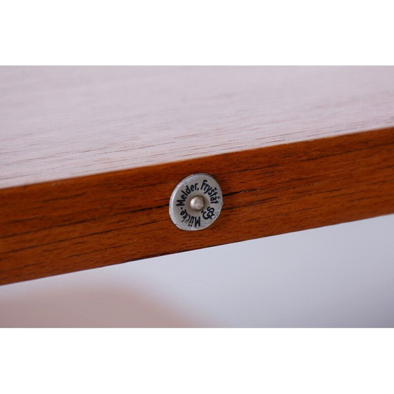 Image 1 of Vintage Bauhaus beuken en chromen salontafel van Mücke Melder, Tsjecho-Slowakije 1930