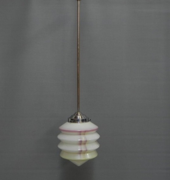 Image 1 of Art Deco hanglamp met lantaarnkap