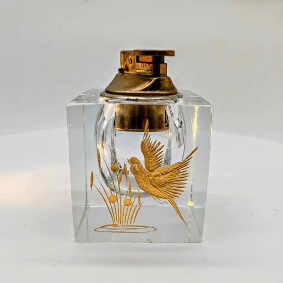 Image 1 of Aansteker uit 1960 in Murano glas van Pagnin & Bon met handgemaakte 24K gouden afwerking. Gemaakt in Italië.