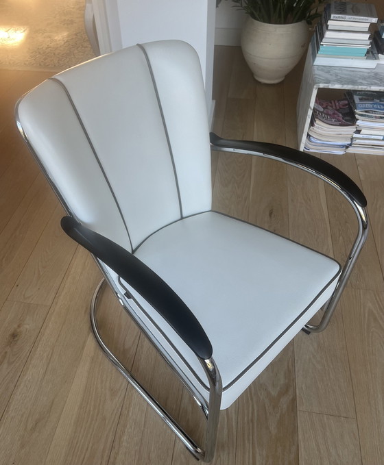 Image 1 of 2x Gebr van der stroom dutch originals model gispen 412 fauteuil