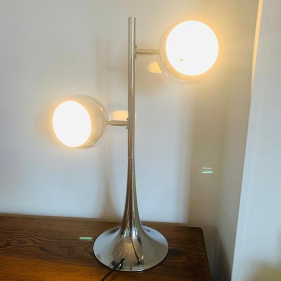 Image 1 of Vintage chromen "oogbal" bureaulamp, 1970