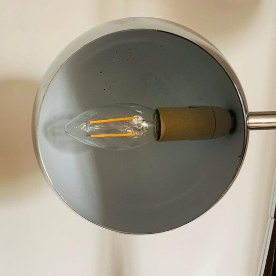 Image 1 of Vintage chromen "oogbal" bureaulamp, 1970