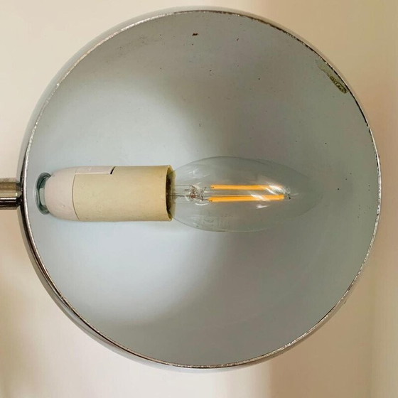 Image 1 of Vintage chromen "oogbal" bureaulamp, 1970