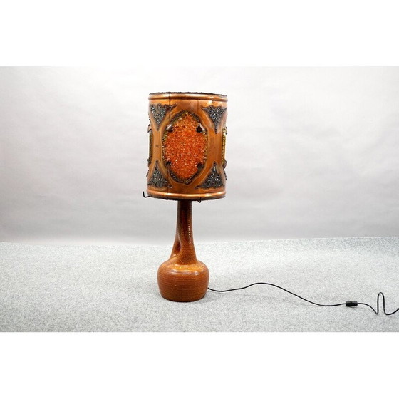 Image 1 of Vintage keramieken vloerlamp van Poterie d'Accolay, Frankrijk 1970