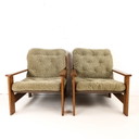 2x vintage sling back fauteuil