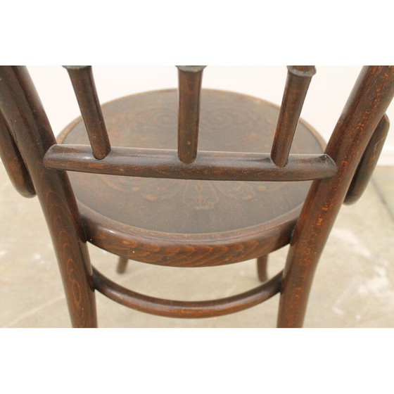 Image 1 of Vintage beukenhouten stoel van Thonet, Tsjecho-Slowakije 1930