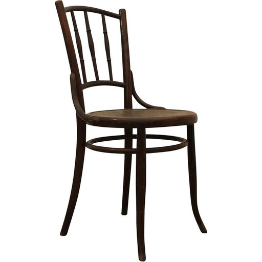 Vintage beukenhouten stoel van Thonet, Tsjecho-Slowakije 1930