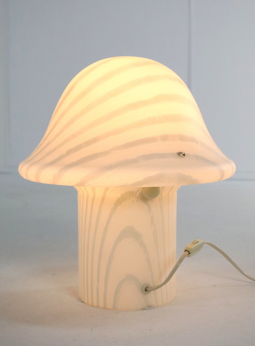Peill & Putzler Zebra Mushroom Glas Lamp Tafellamp Xl