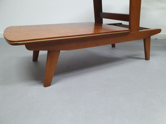 Image 1 of Mid-Century Barcart/Sidetable Teak. Vintage Bijzettafel.