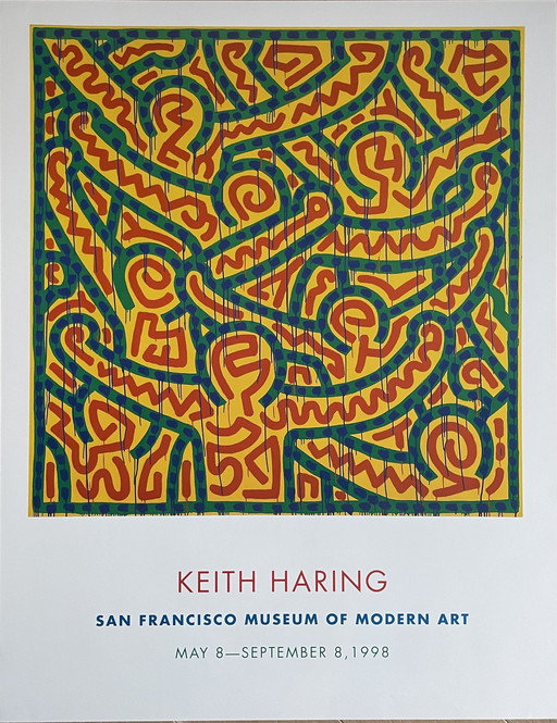 Keith Haring (1958-1990), Zonder titel 1998, San Francisco Museum Of Modern Art