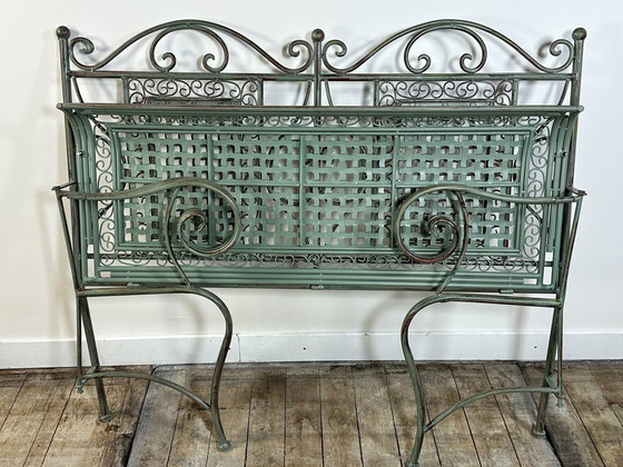 Image 1 of Opvouwbare ijzeren tuinbank