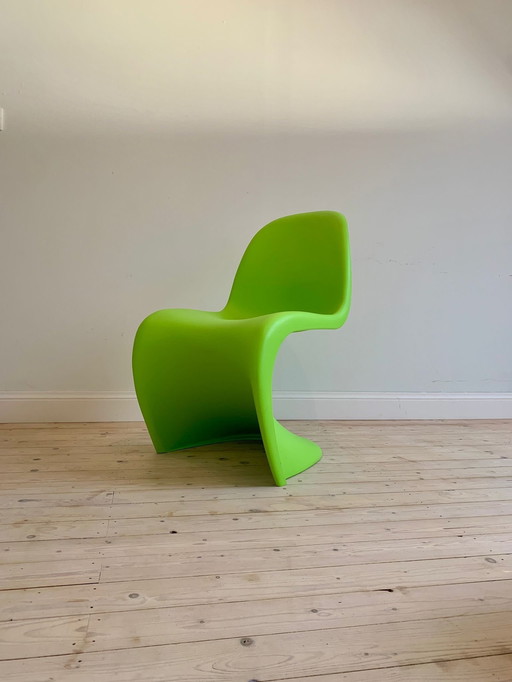 6x Panton Stoelen Chairs Vitra Design Limoen Groen Lime Green