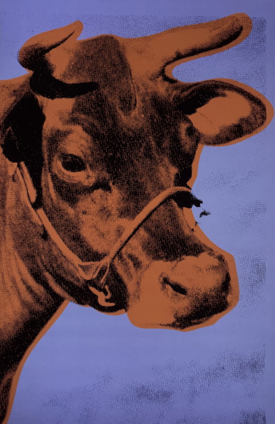 Image 1 of Andy Warhol: “Cow: Purple & Orange, 1971”