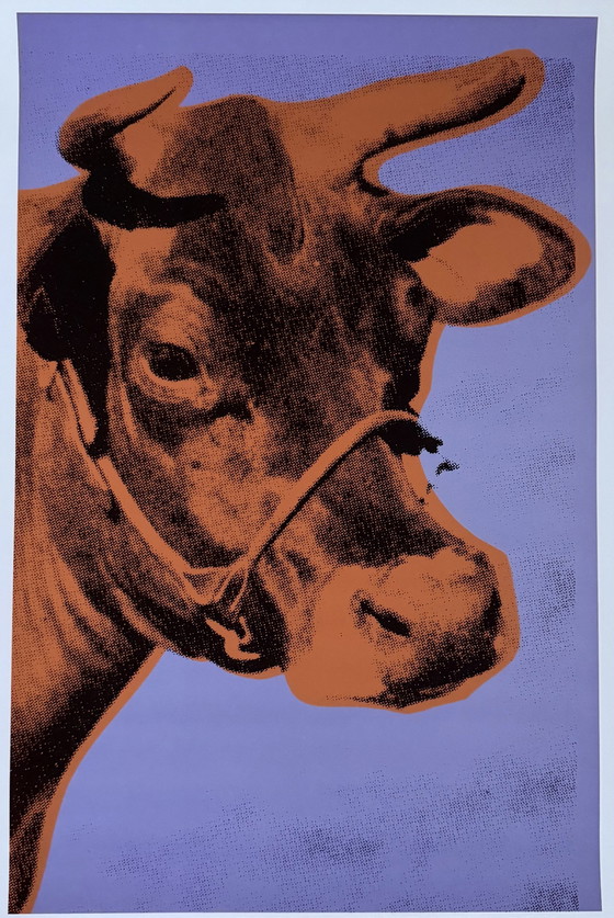 Image 1 of Andy Warhol: “Cow: Purple & Orange, 1971”