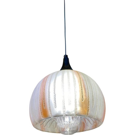 Vintage Murano glazen hanglamp van Mazzega, Italië 1970