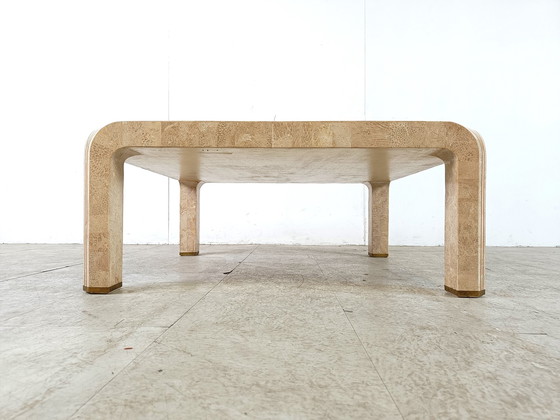 Image 1 of Vintage salontafel met mozaïekpatroon