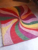 Vintage funky vloerkleed