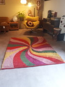 Vintage funky vloerkleed
